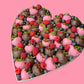 Large Dipped Mixed Berry Heart Tray
