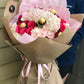 XL Hot Pink Hydrangea and Spray Rose Bouquet