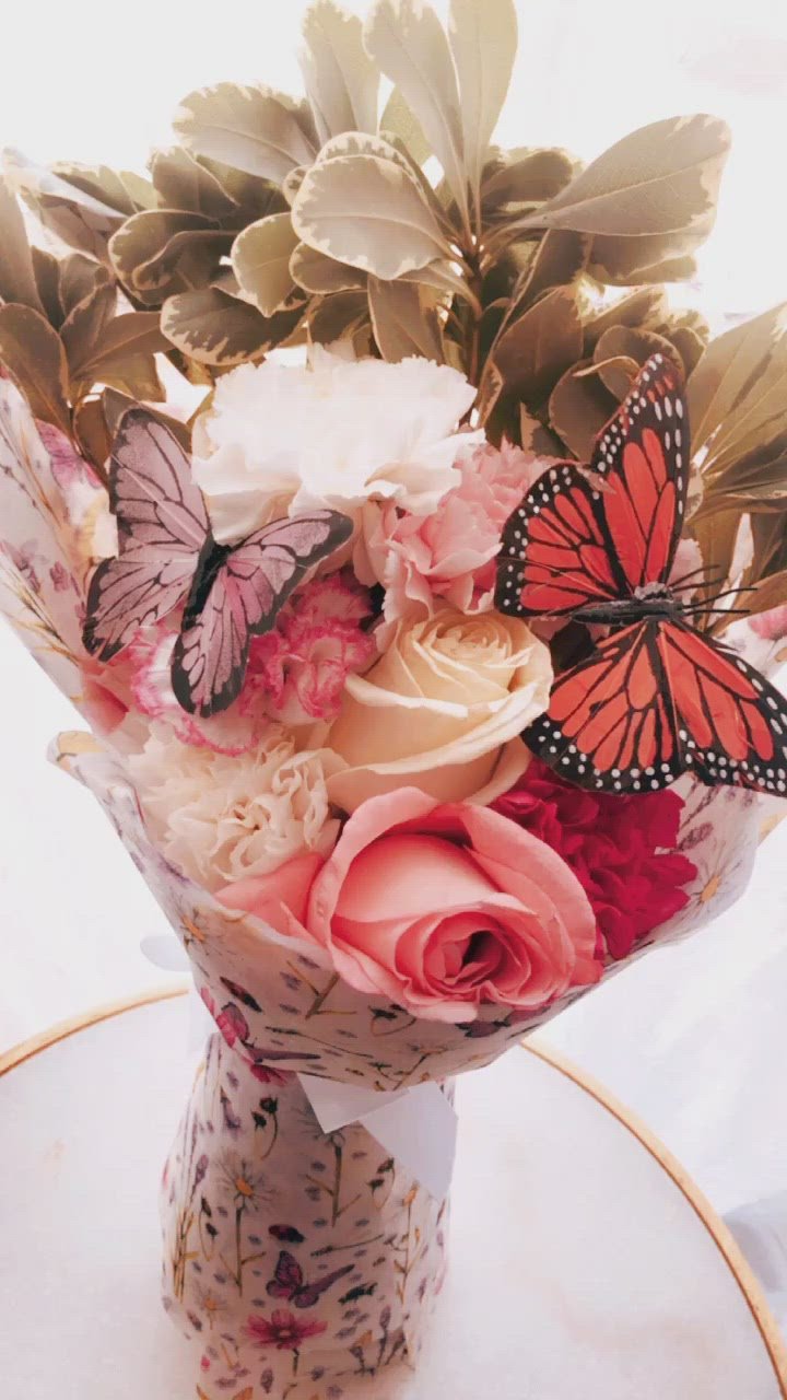 Butterfly Flowers Bouquet by 1-800-FLORALS