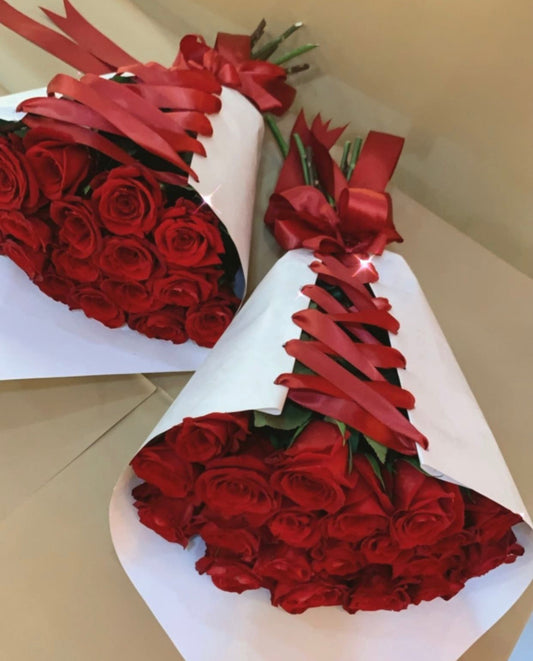Red Rose Corset Bouquet